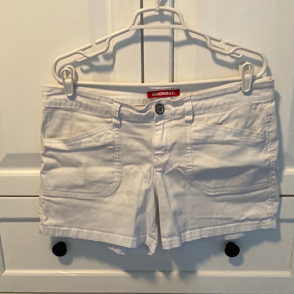 Juniors Union Bay White Denim Shorts Sz 11
